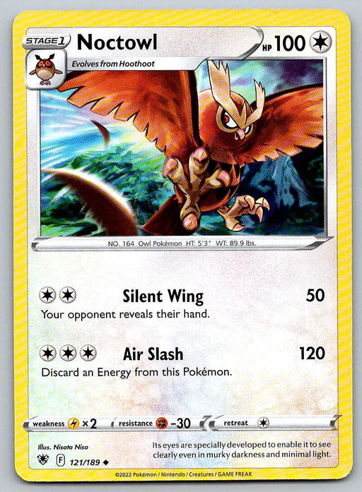 Pokemon Sword & Shield Astral Radiance 121/189 Noctowl - Collectible Craze America
