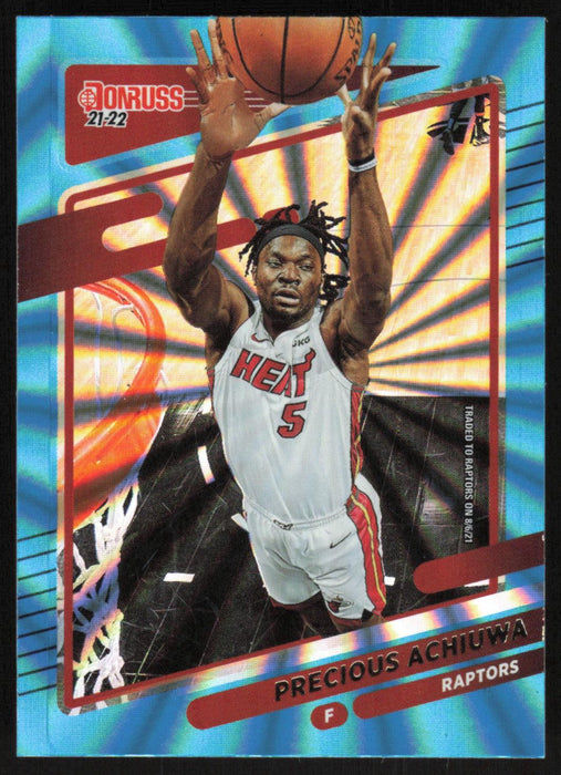 Precious Achiuwa 2021 Donruss # 24 Teal Holo Laser Toronto Raptors - Collectible Craze America