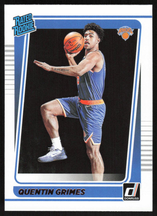 Quentin Grimes 2021 Donruss Rated Rookie # 216 RC New York Knicks - Collectible Craze America