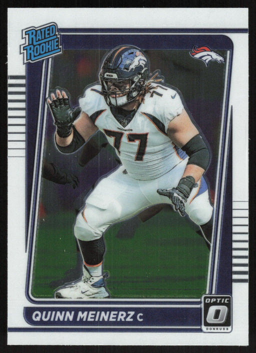 Quinn Meinerz 2021 Donruss Optic Rated Rooke # 262 RC Denver Broncos Base - Collectible Craze America