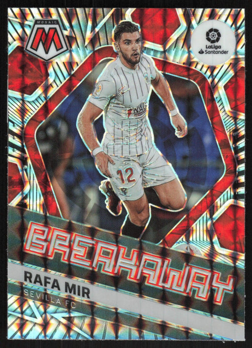 Rafa Mir 2021 Panini Mosaic La Liga # 27 Mosaic Prizm Breakaway Sevilla FC - Collectible Craze America