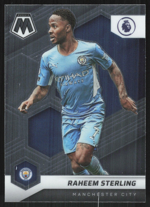 Raheem Sterling 2021 Panini Mosaic Premier League # 18 Manchester City Base - Collectible Craze America