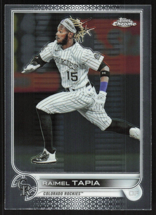 Raimel Tapia 2022 Topps Chrome Baseball # 69 Colorado Rockies Base - Collectible Craze America