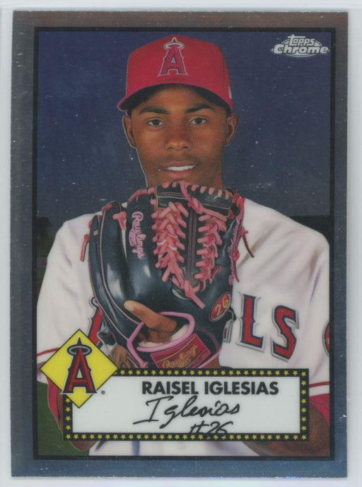 Raisel Iglesias 2021 Topps Chrome Platinum Anniversary # 381 Los Angeles Angels - Collectible Craze America