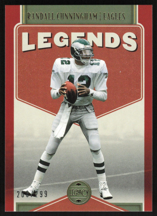 Randall Cunningham 2022 Panini Legacy Legends # 125 Red 208/299 Philadelphia Eagles - Collectible Craze America