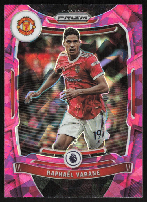 Raphael Varane 2021 Panini Prizm Premier League # 276 Pink Ice Manchester United - Collectible Craze America