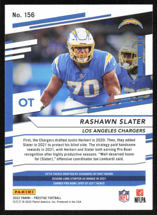 Rashawn Slater 2022 Panini Prestige # 156 Los Angeles Chargers - Collectible Craze America