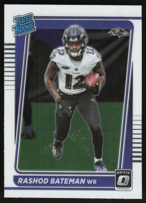 Rashod Bateman 2021 Donruss Optic Rated Rooke # 210 RC Baltimore Ravens Base - Collectible Craze America