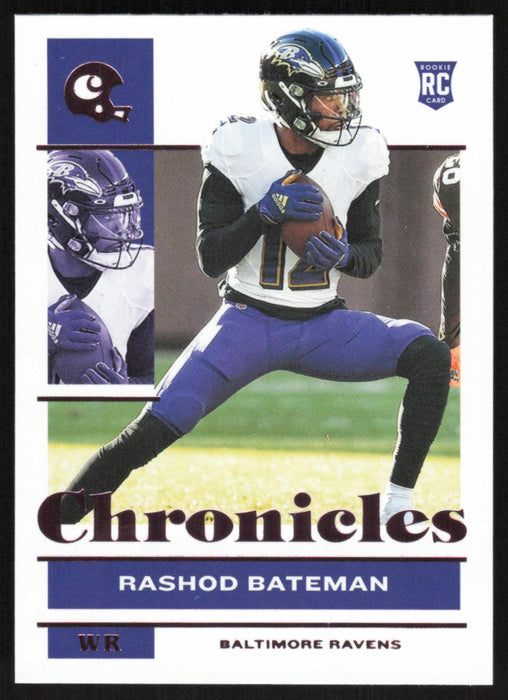 Rashod Bateman 2021 Panini Chronicles # 8 RC Pink Baltimore Ravens - Collectible Craze America