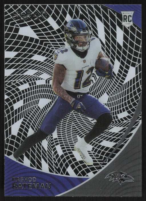 Rashod Bateman 2021 Panini Chronicles Clear Vision # CVR-16 RC Baltimore Ravens - Collectible Craze America