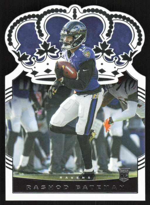 Rashod Bateman 2021 Panini Chronicles Crown Royale Rookies # CR-28 RC Die-Cut Baltimore Ravens - Collectible Craze America