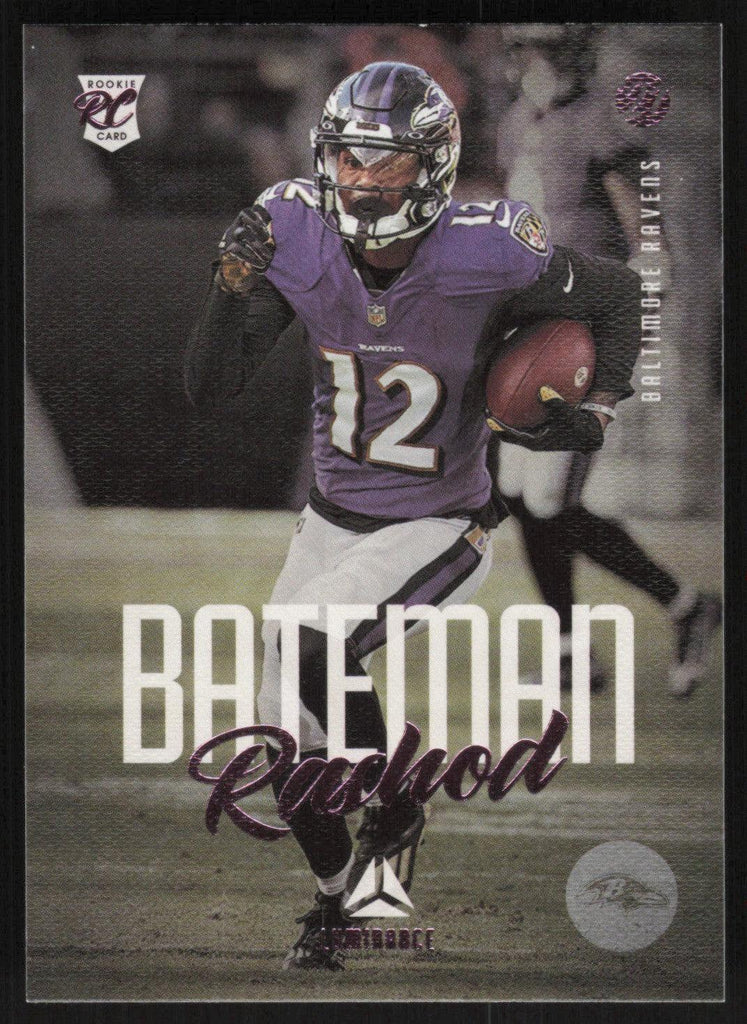 Rashod Bateman 2021 Panini Chronicles Luminance # 215 RC Pink Baltimore  Ravens