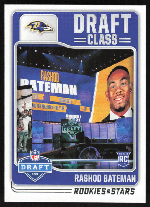 Rashod Bateman 2021 Panini Rookie & Stars # DC-15 RC Draft Class Baltimore Ravens - Collectible Craze America