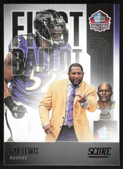 Ray Lewis 2022 Panini Score Football # FB-RL First Ballot Baltimore Ravens - Collectible Craze America