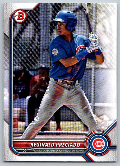 Reginald Preciado 2022 Bowman Prospects # BP-44 Chicago Cubs - Collectible Craze America