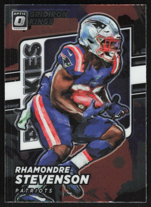 Rhamondre Stevenson 2021 Donruss Optic Rookie Gridiron Kings # RGK-20 RC New England Patriots - Collectible Craze America