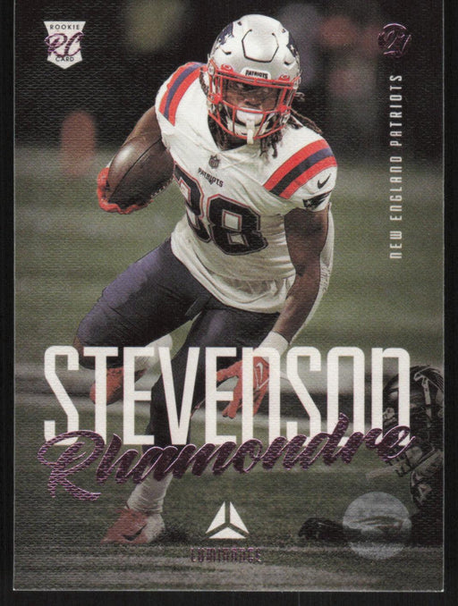 Rhamondre Stevenson 2021 Panini Chronicles Luminance # 223 RC Pink New England Patriots - Collectible Craze America