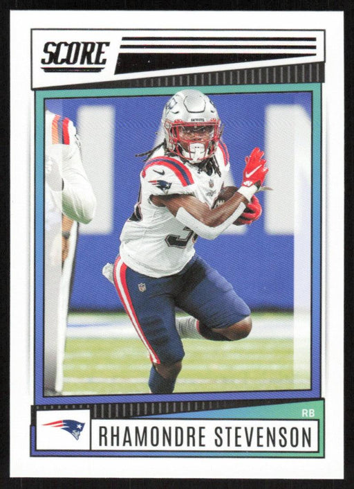 Rhamondre Stevenson 2022 Panini Score Football # 286 Base New England Patriots - Collectible Craze America