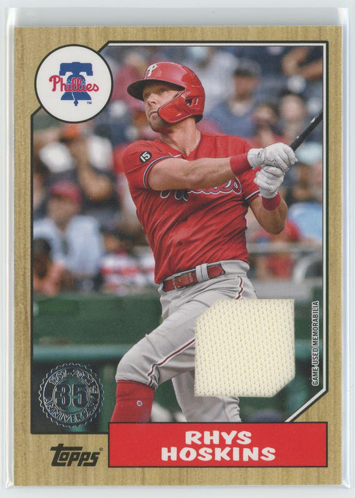 Rhys Hoskins 2022 Topps 1987 Baseball Relics # 87R-RHO Patch Philadelphia Phillies - Collectible Craze America