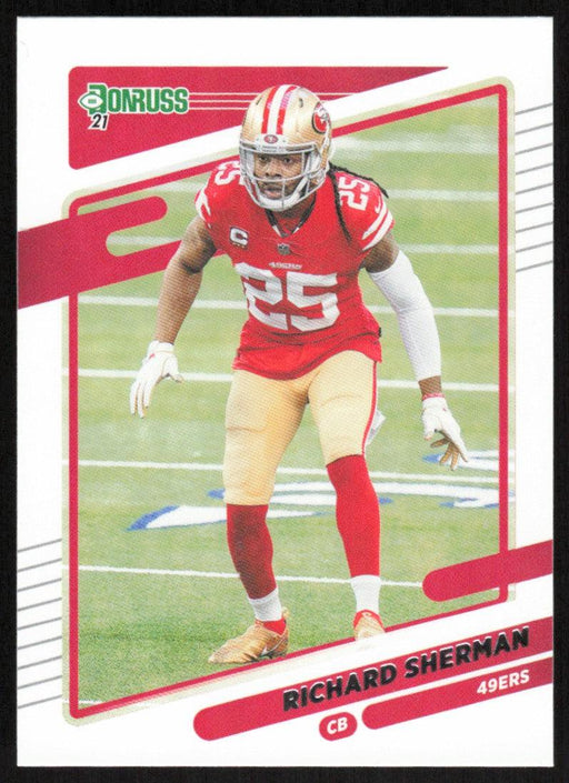 Richard Sherman 2021 Donruss Football # 60 San Francisco 49ers Base - Collectible Craze America
