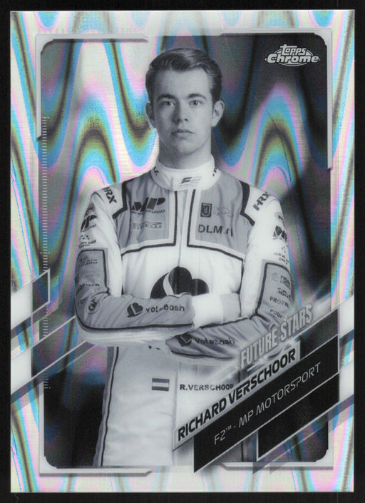 Richard Verschoor 2021 Topps Chrome Formula 1 # 63 B&W RayWave - Collectible Craze America