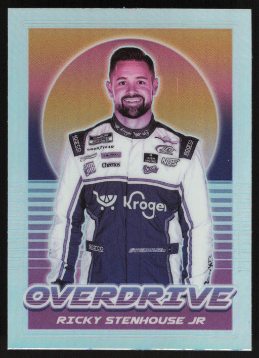 Ricky Stenhouse Jr. 2022 Panini Chronicles Racing Overdrive # 8 Silver Prizm - Collectible Craze America