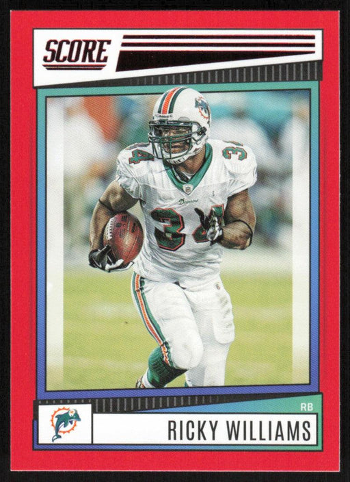 Ricky Williams 2022 Panini Score Football # 280 Red Miami Dolphins - Collectible Craze America