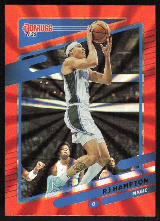 RJ Hampton 2021 Donruss # 185 Orange Holo Laser Orlando Magic - Collectible Craze America