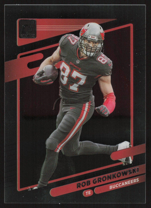 Rob Gronkowski 2021 Panini Clearly Donruss # 45 Tampa Bay Buccaneers - Collectible Craze America