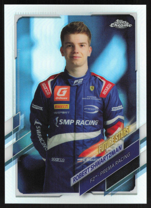 Robert Shwartzman 2021 Topps Chrome Formula 1 # 58 Refractor - Collectible Craze America