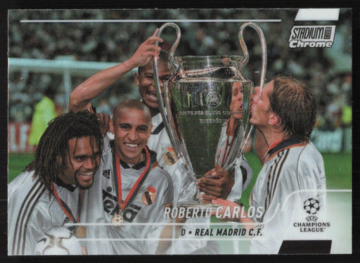 Roberto Carlos 2021 Topps Stadium Club Chrome UEFA # 57 Refractor Real Madrid C.F. - Collectible Craze America