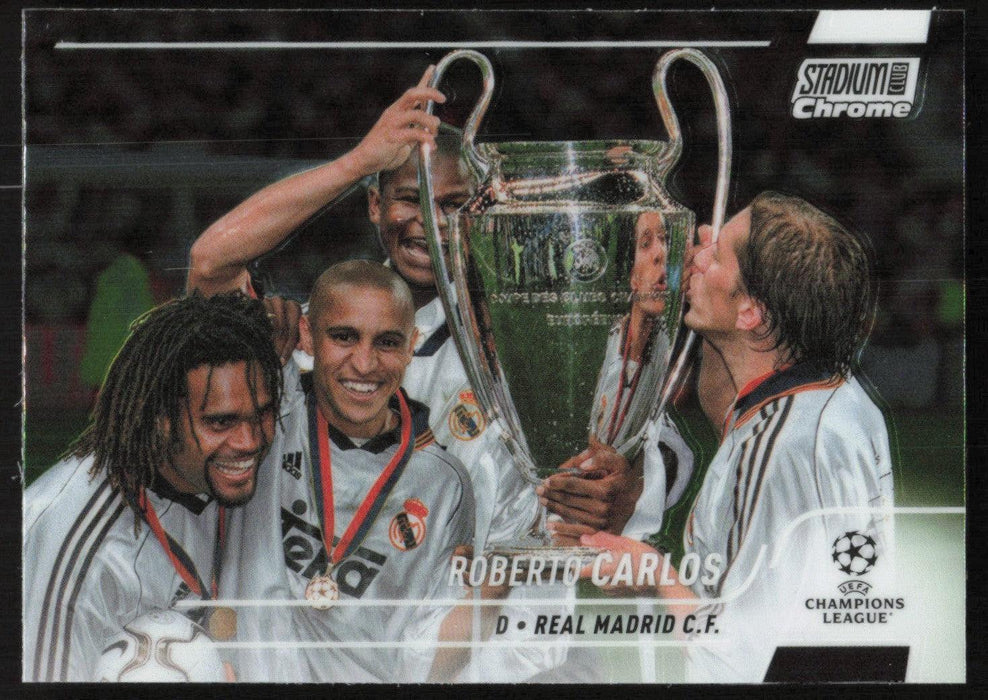 Roberto Carlos 2021 Topps Stadium Club Chrome UEFA Champions League # 57 Real Madrid C.F. Base - Collectible Craze America