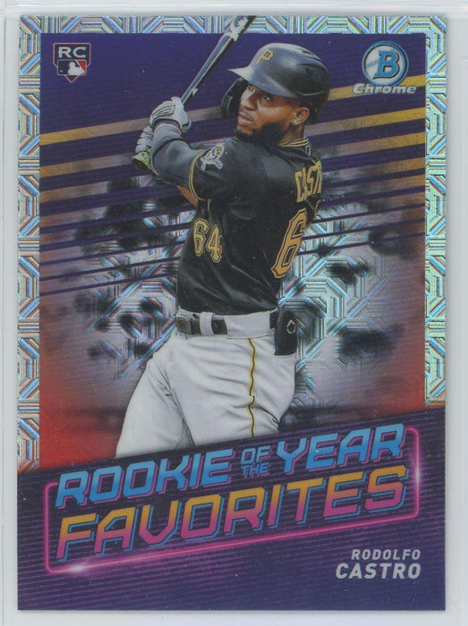 Rodolfo Castro 2022 Bowman Rookie of the Year Favorites # ROYF-12 Mojo Refrctor Pittsburgh Pirates - Collectible Craze America