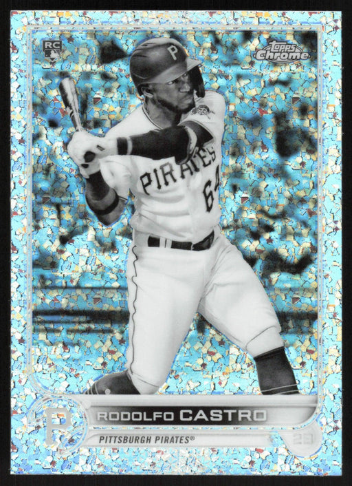 Rodolfo Castro 2022 Topps Chrome # 7 RC Black & White Mini Diamond Pittsburgh Pirates - Collectible Craze America