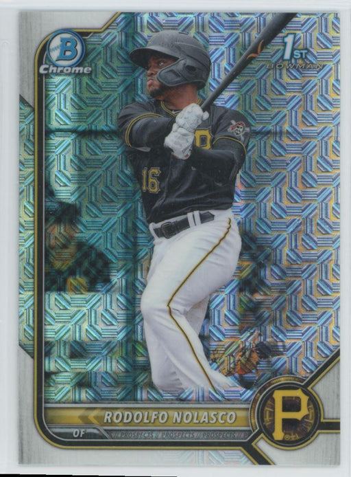 Rodolfo Nolasco 2022 Bowman Chrome Prospects # BCP-69 Mojo Refrctor Pittsburgh Pirates - Collectible Craze America