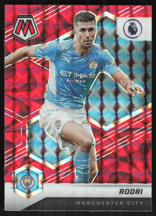 Rodri 2021 Panini Mosaic Premier League # 19 Red Prizm Manchester City - Collectible Craze America