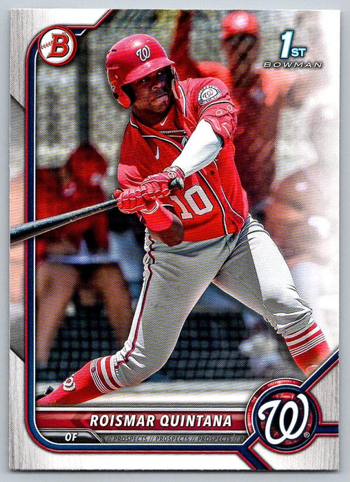 Roismar Quintana 2022 Bowman Prospects # BP-83 1st Bowman Washington Nationals - Collectible Craze America