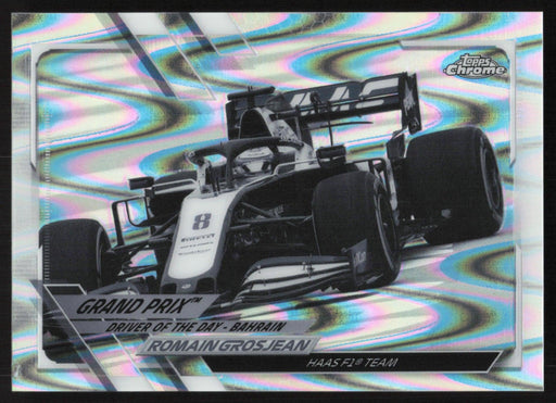 Romain Grosjean 2021 Topps Chrome Formula 1 # 157 B&W RayWave - Collectible Craze America