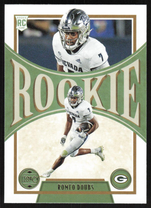 Romeo Doubs 2022 Panini Legacy Rookie # 165 RC Green Bay Packers Base - Collectible Craze America