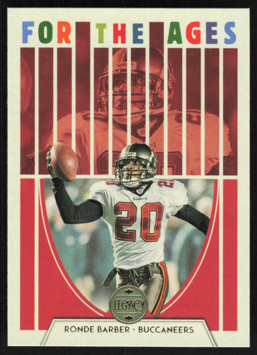 Ronde Barber 2022 Panini Legacy For The Ages # FA-3 Tampa Bay Buccaneers - Collectible Craze America