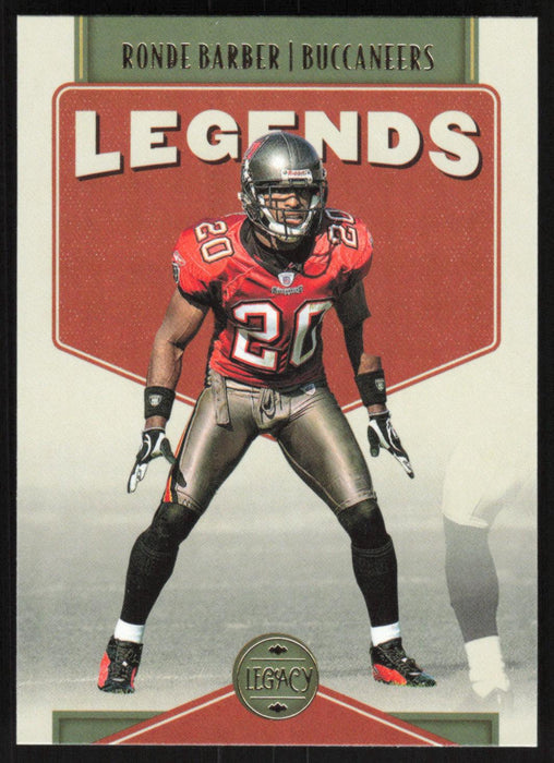 Ronde Barber 2022 Panini Legacy Legends # 134 Tampa Bay Buccaneers Base - Collectible Craze America