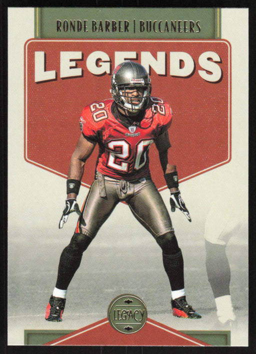 Ronde Barber 2022 Panini Legacy Legends # 134 Tampa Bay Buccaneers Base - Collectible Craze America