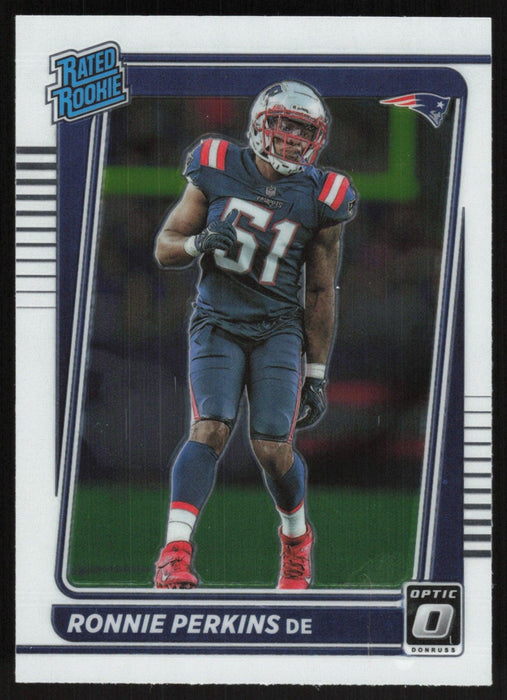 Ronnie Perkins 2021 Donruss Optic Rated Rooke # 283 RC New England Patriots Base - Collectible Craze America