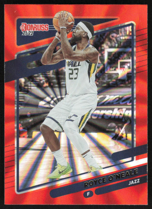 Royce O'Neale 2021 Donruss # 65 Orange Holo Laser Utah Jazz - Collectible Craze America