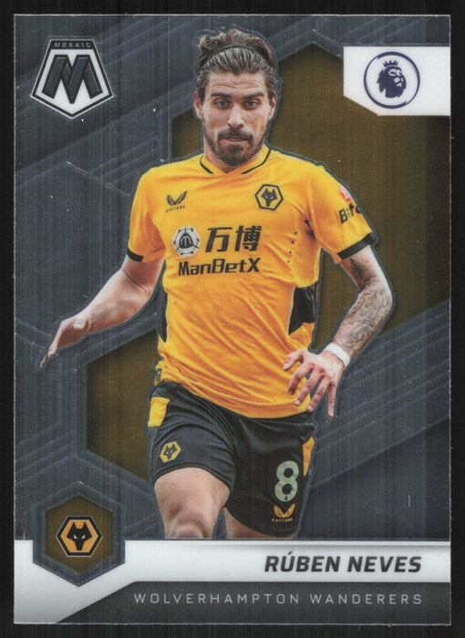 Ruben Neves 2021 Panini Mosaic Premier League # 58 Wolverhampton Wanderers Base - Collectible Craze America