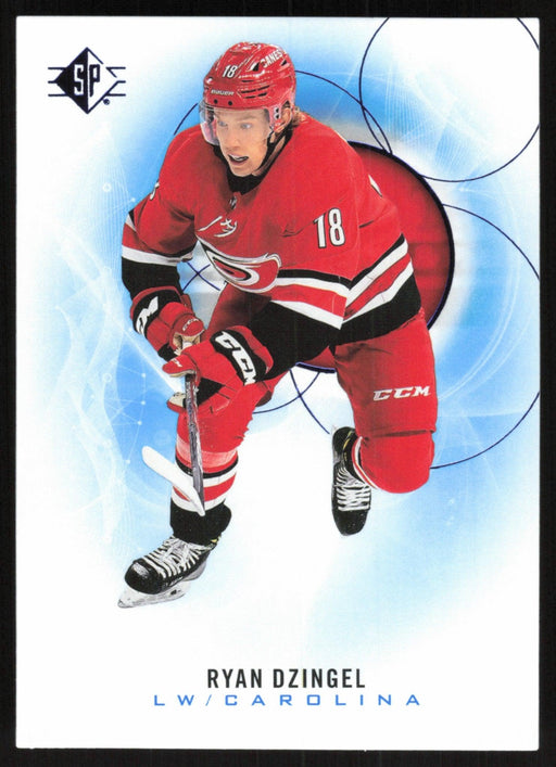 Ryan Dzingel 2020 SP Hockey # 73 Carolina Hurricanes Blue Parallel - Collectible Craze America