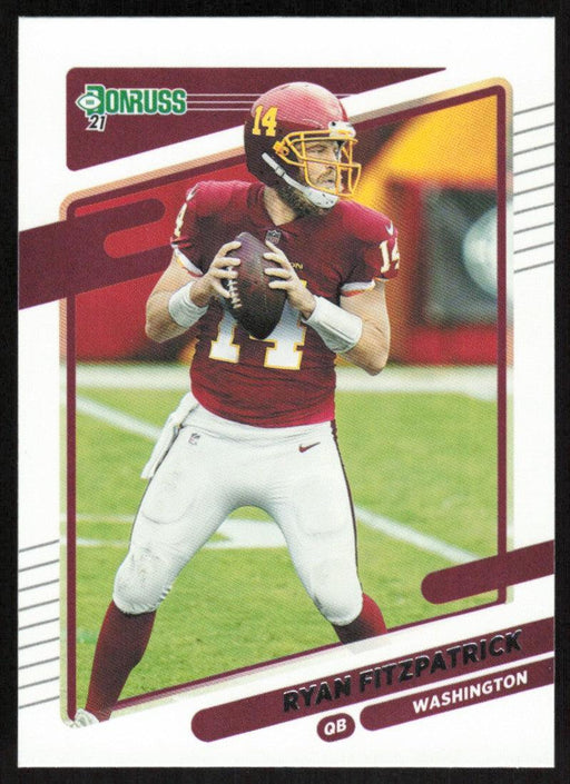Ryan Fitzpatrick 2021 Donruss Football # 62 Washington Football Team Base - Collectible Craze America