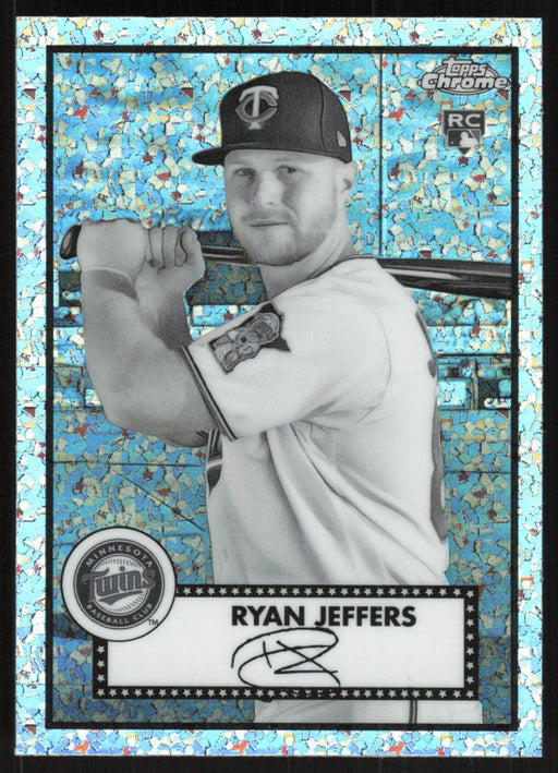 Ryan Jeffers 2021 Topps Chrome Platinum Anniversary # 64 RC Black & White Mini Diamonds Minnesota Twins - Collectible Craze America