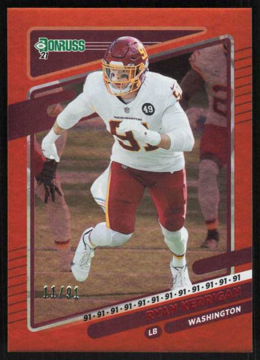 Ryan Kerrigan 2021 Donruss Jersey Number # 5 11/91 Washington Football Team - Collectible Craze America