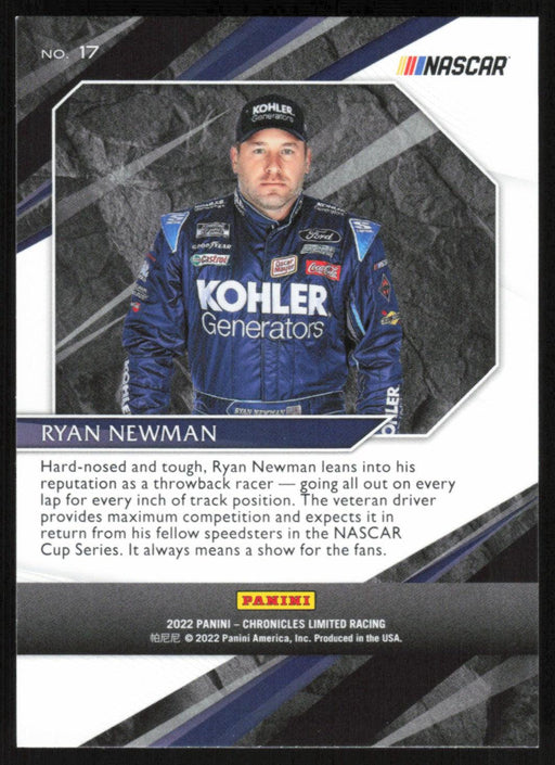 Ryan Newman 2022 Panini Chronicles Racing Limited # 17 - Collectible Craze America